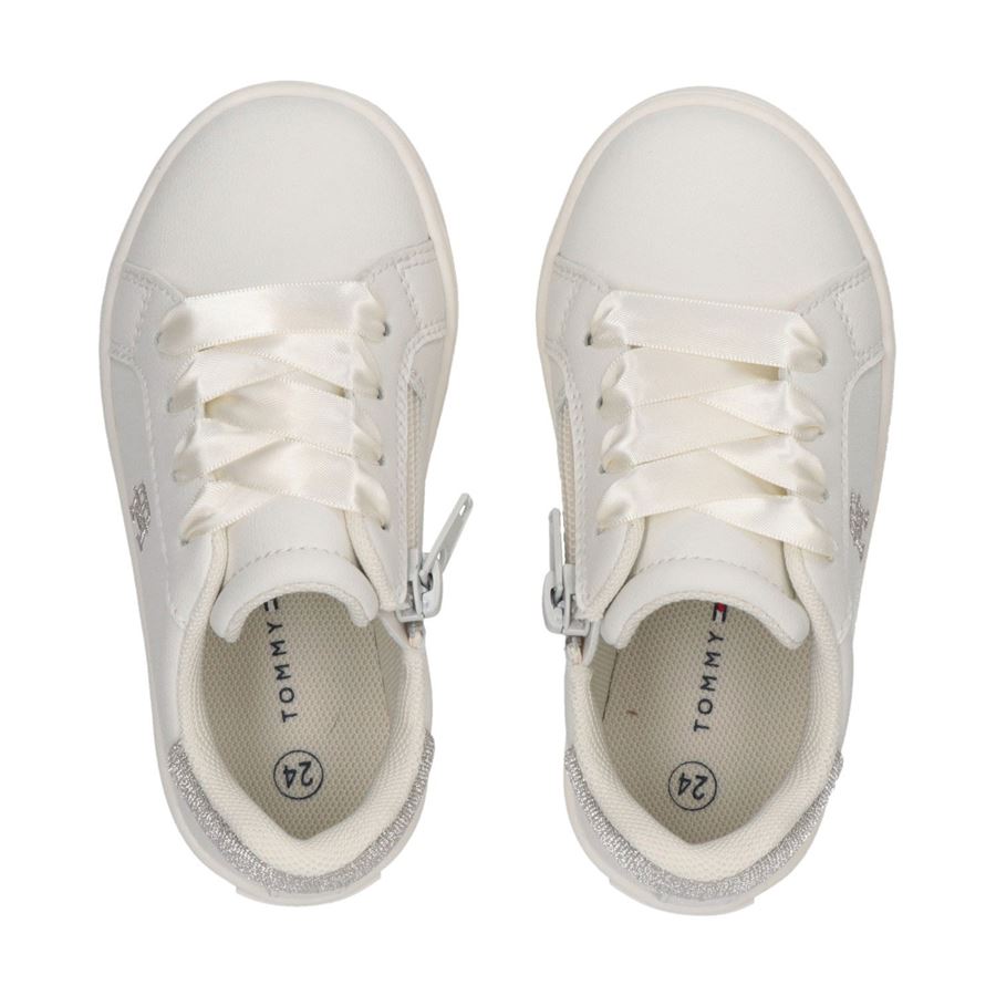 Sneakers platform con monogramma TH dorato da bambina Tommy Hilfiger | T1A9337281439X024